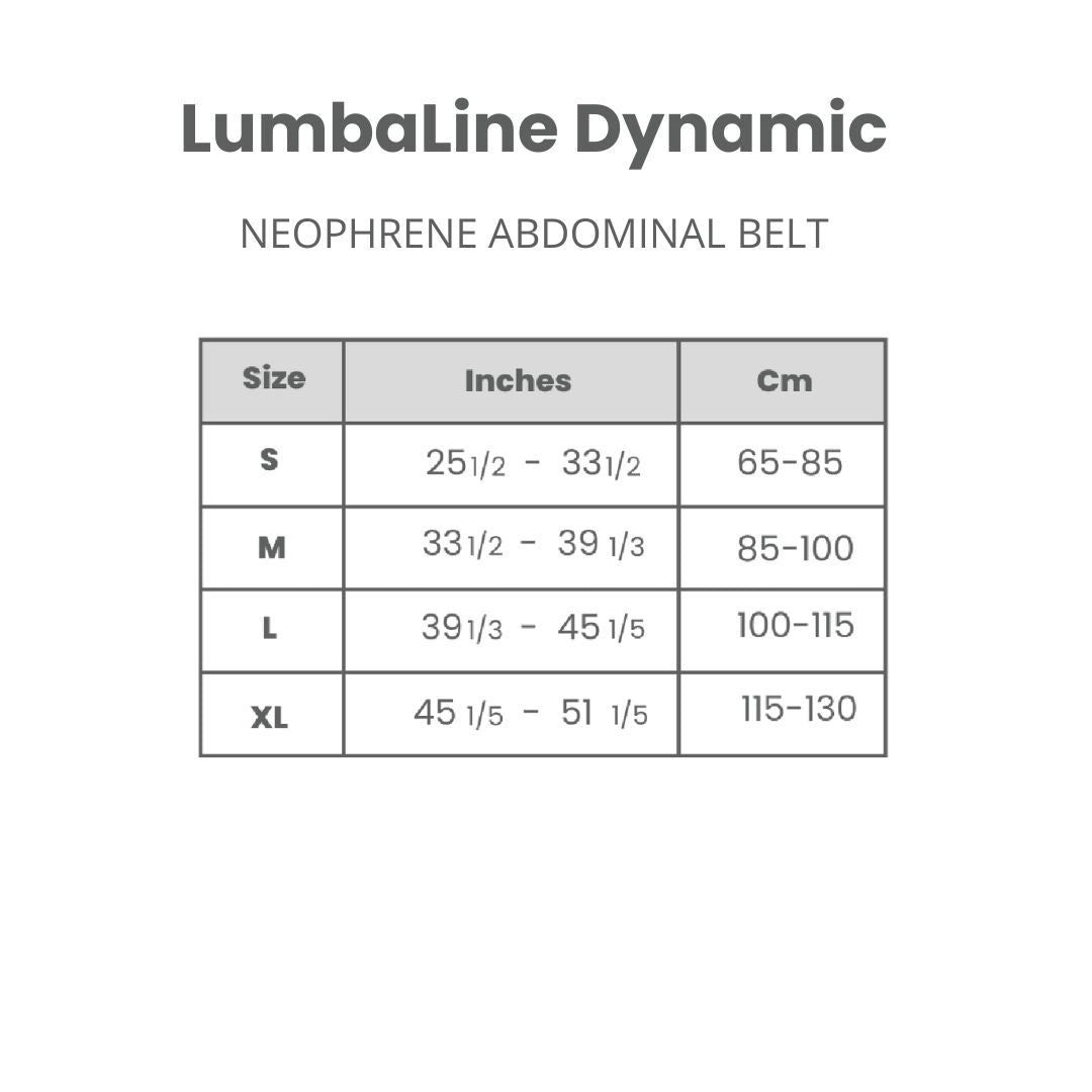 Cinturón Abdominal Neopreno Dinámico LumbaLine REF:OPLD