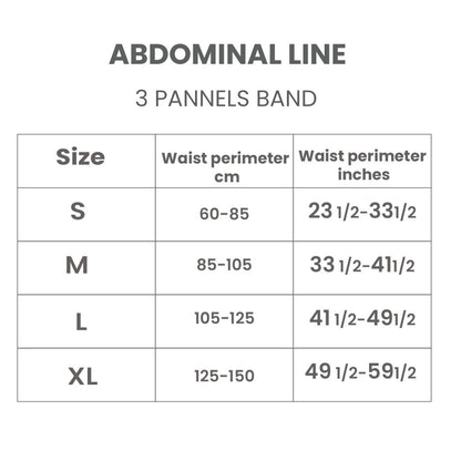 AbdominaLine Banda 3 Paneles REF: OP3PB